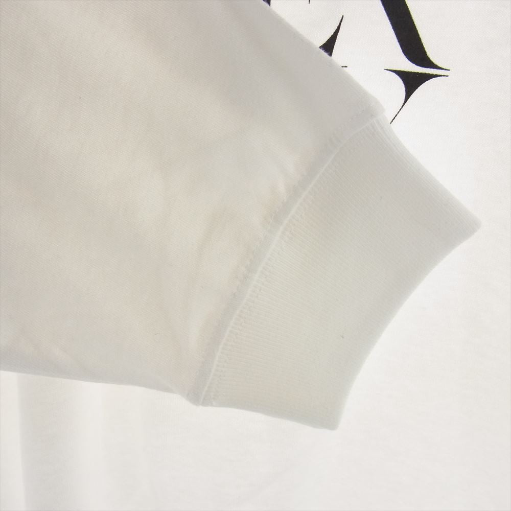 エスポワール 1023-12-19 LOGO LONG SLEEVE TEE バックプリント 長袖 Ｔシャツ ホワイト系 L【美品】【中古】