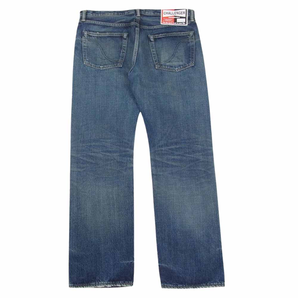 CHALLENGER チャレンジャー CLG PT018 002 REMAKE NARROW DENIM PANTS リメイク ナロー デニム パンツ インディゴブルー系 XL【中古】