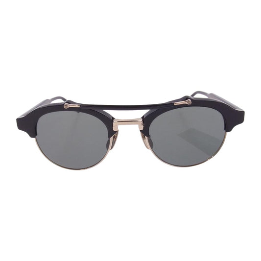 THOM BROWNE TB-700 A T  購入店スタンプ印字冊子付き ダブルブリッジ サングラス メガネ 眼鏡 49□21-145 ブラック系 49□21-145【極上美品】【中古】