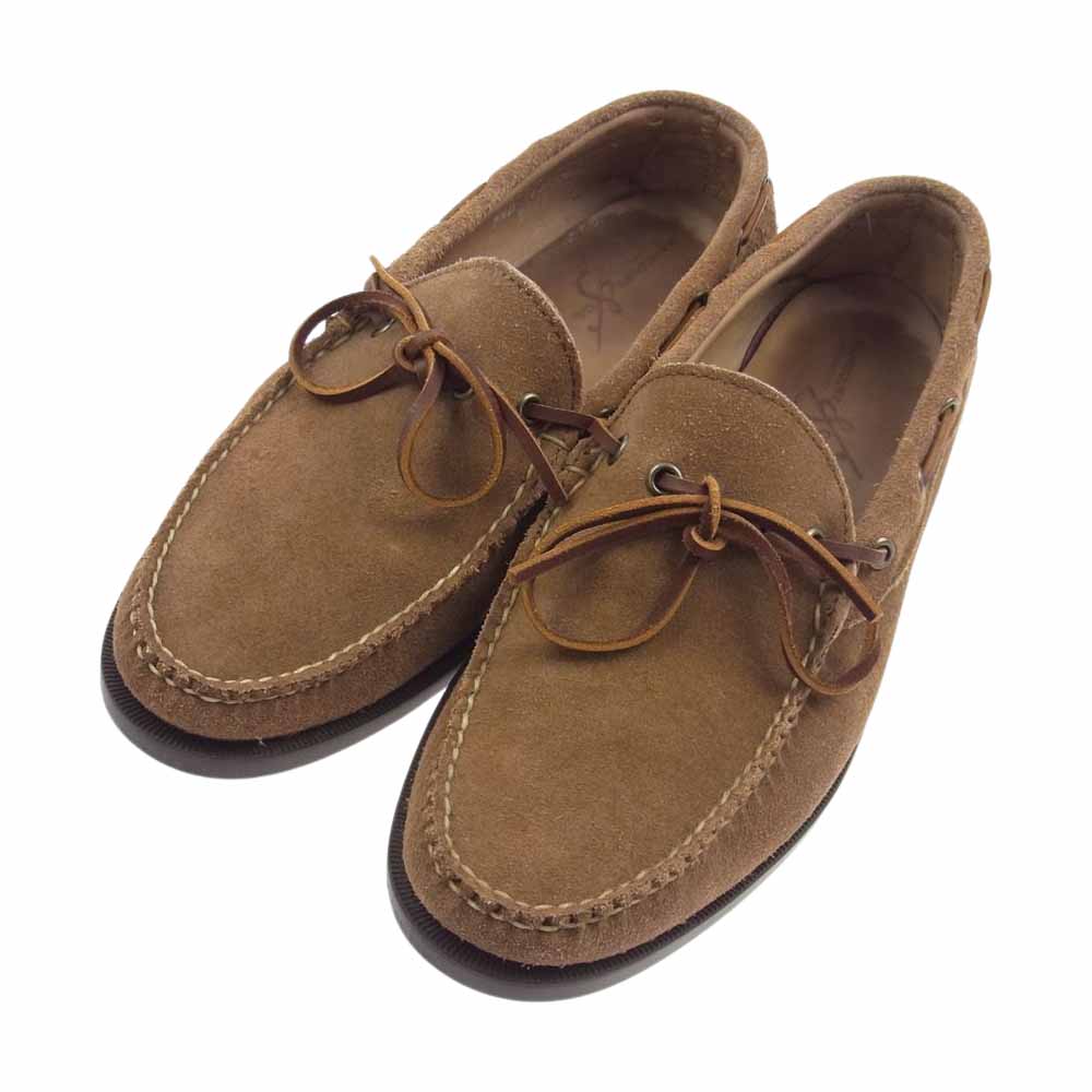ランコート 43598 BEAMS ビームス別注 Gilman Camp Moc Khaki Suede スエード キャンプモック モカシン シューズ ライトブラウン系 9.5【中古】