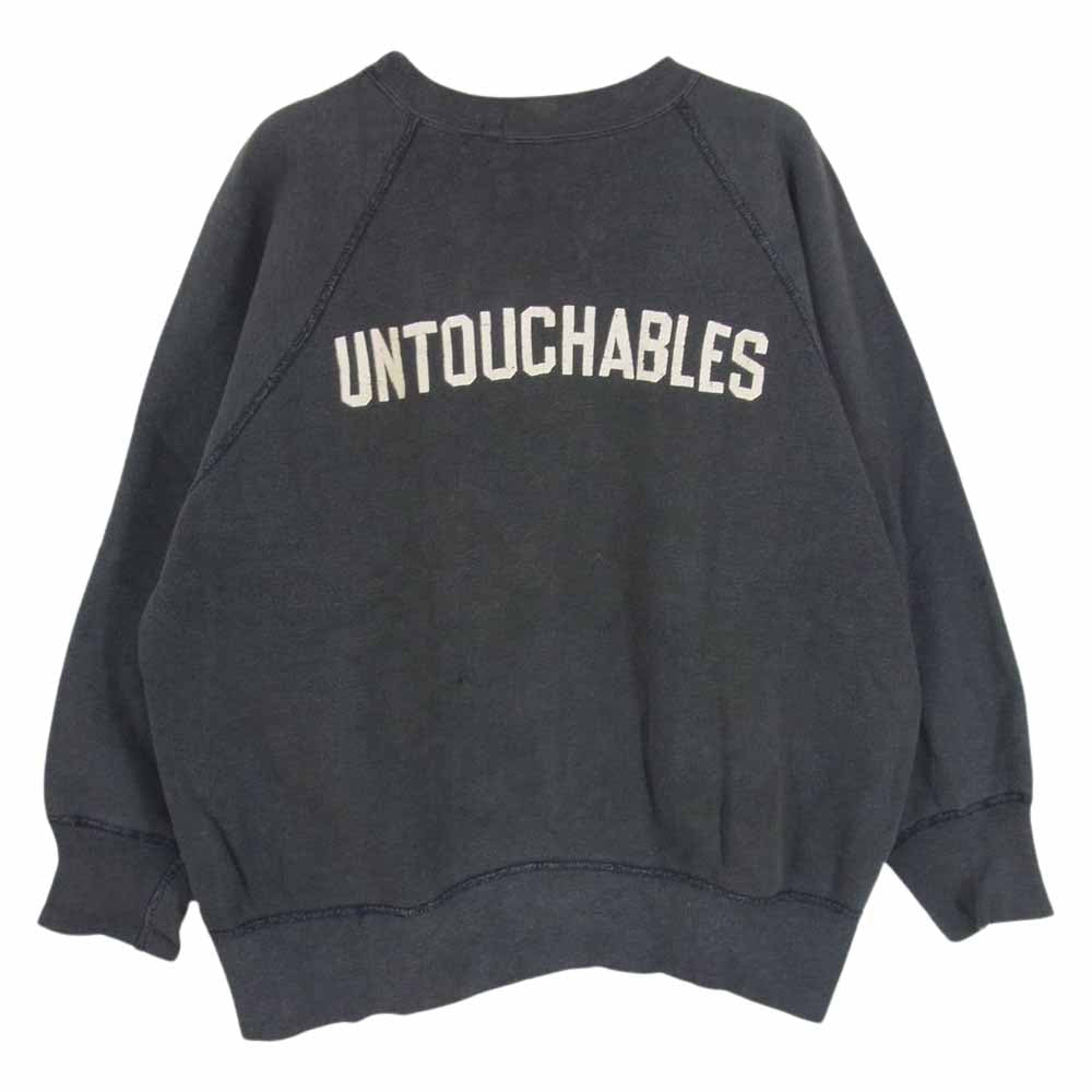 ヴィンテージ UNTOUCHABLES アンタッチャブル ラグラン クルーネック スウェット トレーナー グレー系 サイズ表記無【中古】