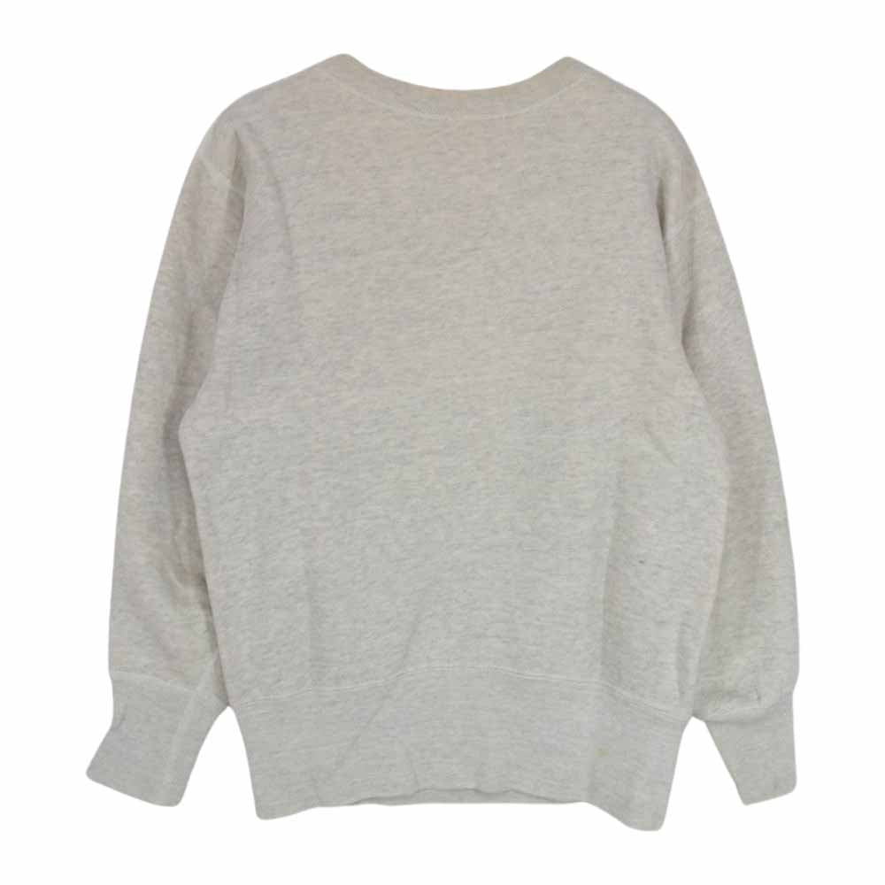 Champion チャンピオン CHI OMEGA ランタグ 染み込みプリント クルーネック スウェット トレーナー グレー系 M【中古】