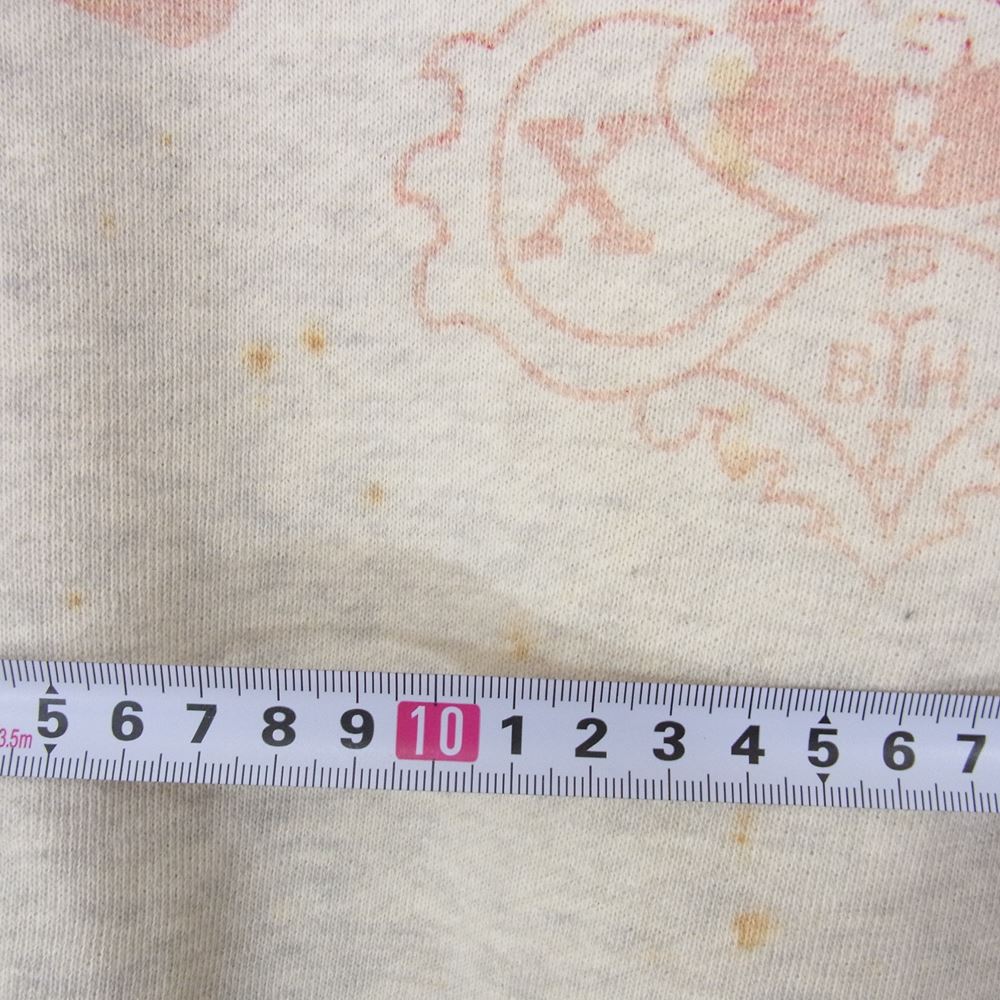 Champion チャンピオン CHI OMEGA ランタグ 染み込みプリント クルーネック スウェット トレーナー グレー系 M【中古】
