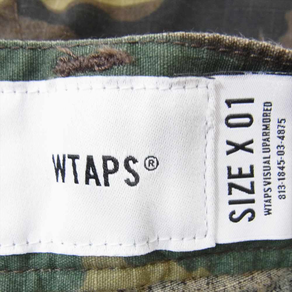 WTAPS ダブルタップス 18AW 182WVDT-PTM07 BOONIE 02 ブーニー カモフラ 迷彩 パンツ カーキ系 1【中古】