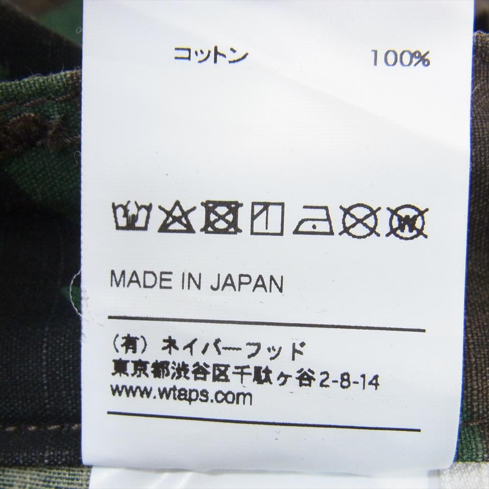 WTAPS ダブルタップス 18AW 182WVDT-PTM07 BOONIE 02 ブーニー カモフラ 迷彩 パンツ カーキ系 1【中古】