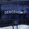 DESCENDANT ディセンダント デニム スウェット ジョガー パンツ インディゴブルー系 1【中古】