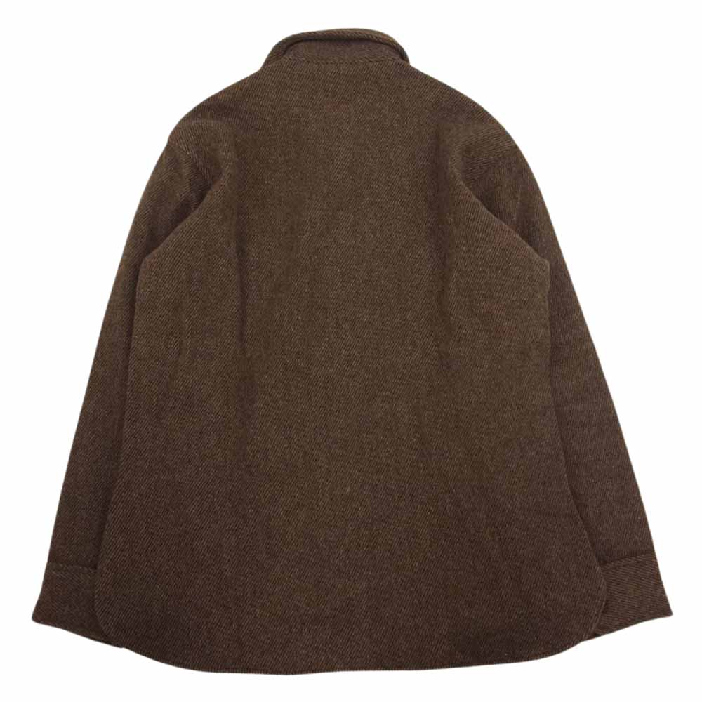 WOOLRICH ウールリッチ ヴィンテージ 70s ウール 長袖 シャツ ブラウン系 M【中古】