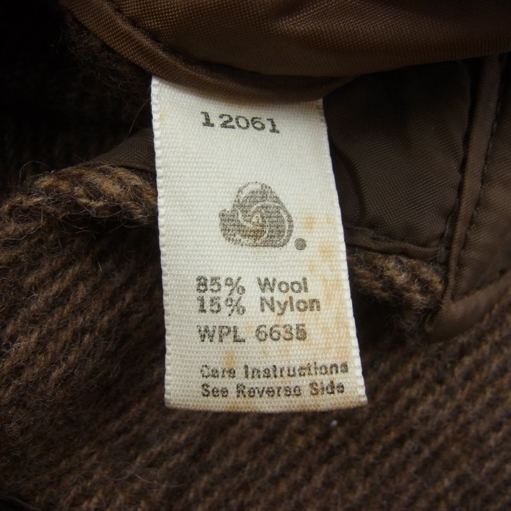 WOOLRICH ウールリッチ ヴィンテージ 70s ウール 長袖 シャツ ブラウン系 M【中古】