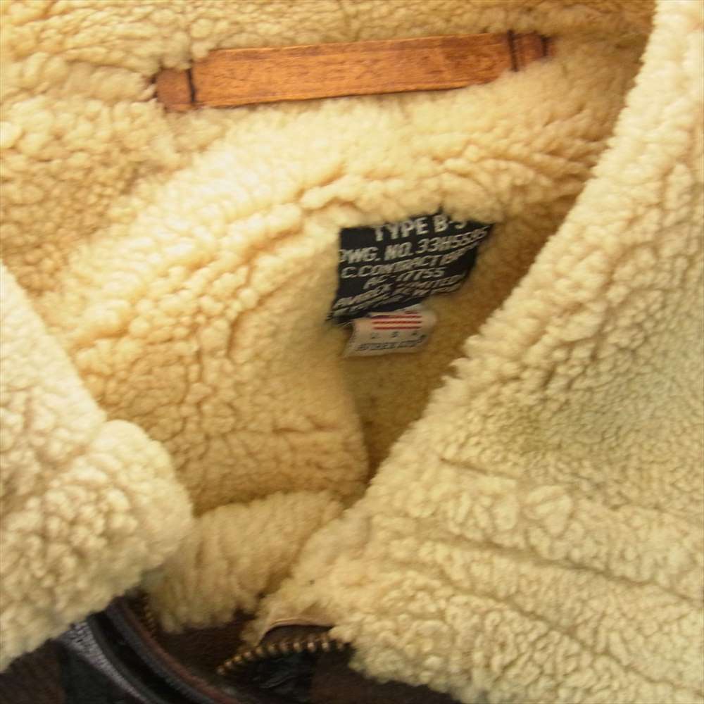 AVIREX アヴィレックス AC-17755 TYPE B-3 大戦モデル フライト ジャケット ブラウン系 36【中古】