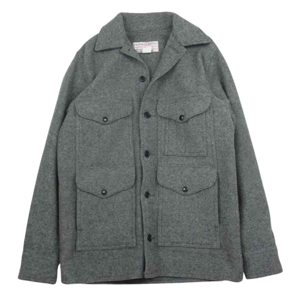 FILSON フィルソン 110 USA製 SINGLEE MACKINAW シングルマッキーノ ウール ジャケット グレー系 38【中古】