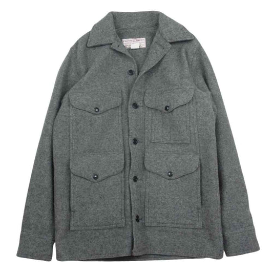 FILSON フィルソン 110 USA製 SINGLEE MACKINAW シングルマッキーノ ウール ジャケット グレー系 38【中古】