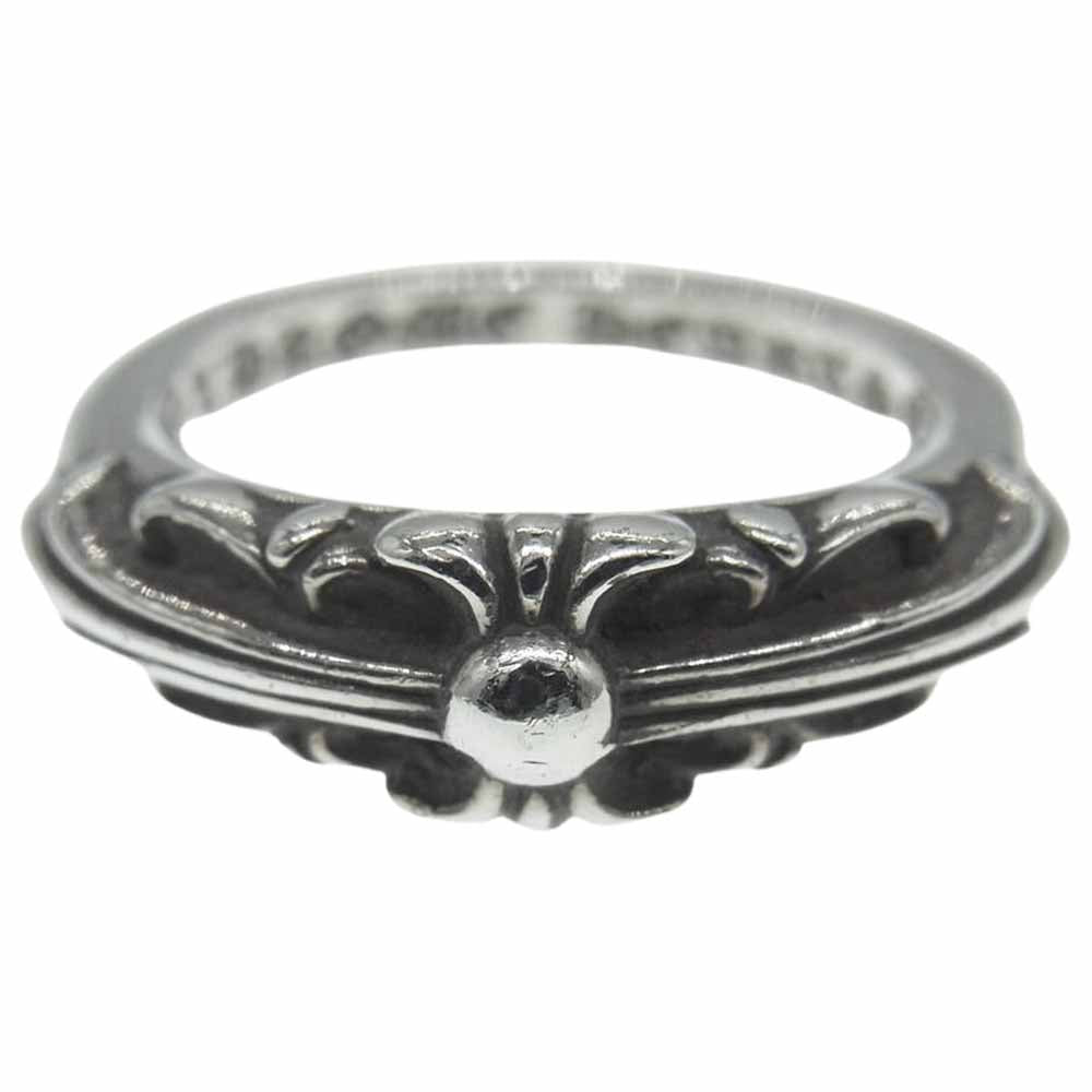 CHROME HEARTS クロムハーツ（原本無） BABY CLASSIC ベイビー クラシック フローラルクロス リング シルバー系 9号【中古】