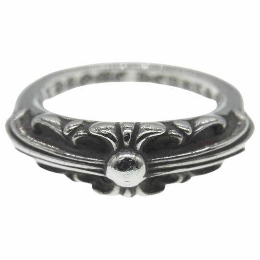 CHROME HEARTS クロムハーツ（原本無） BABY CLASSIC ベイビー クラシック フローラルクロス リング シルバー系 9号【中古】