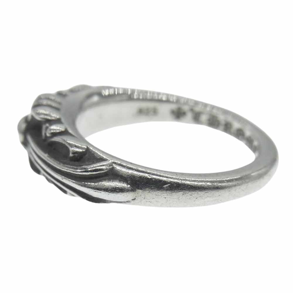 CHROME HEARTS クロムハーツ（原本無） BABY CLASSIC ベイビー クラシック フローラルクロス リング シルバー系 9号【中古】