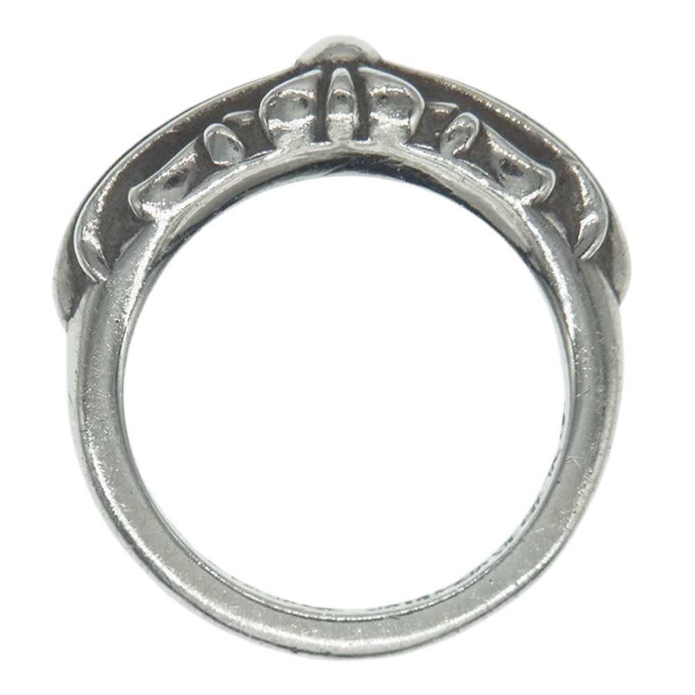 CHROME HEARTS クロムハーツ（原本無） BABY CLASSIC ベイビー クラシック フローラルクロス リング シルバー系 9号【中古】