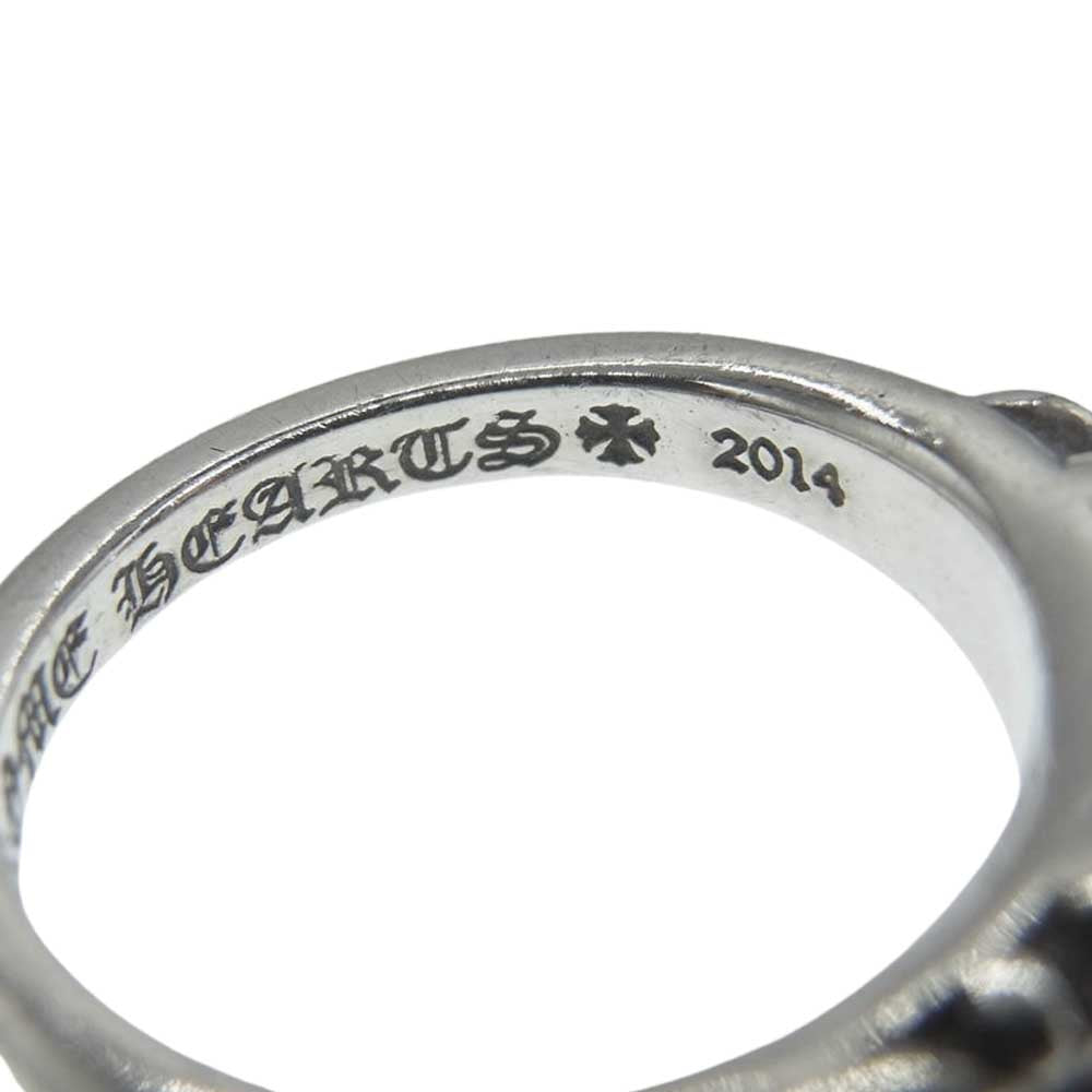 CHROME HEARTS クロムハーツ（原本無） BABY CLASSIC ベイビー クラシック フローラルクロス リング シルバー系 9号【中古】