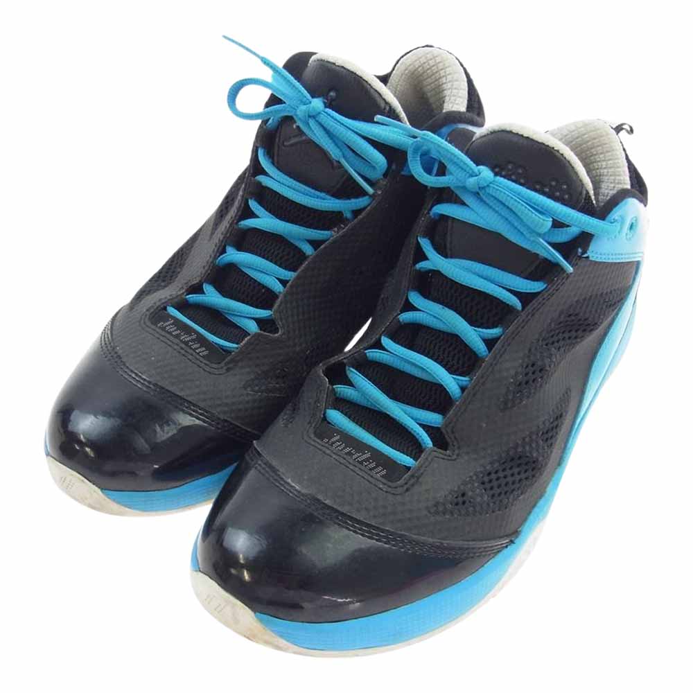 NIKE ナイキ 454486-004 AIR JORDAN 2011 Q FLIGHT エアジョーダン フライト スニーカー ブルー系 ブラック系 27cm【中古】