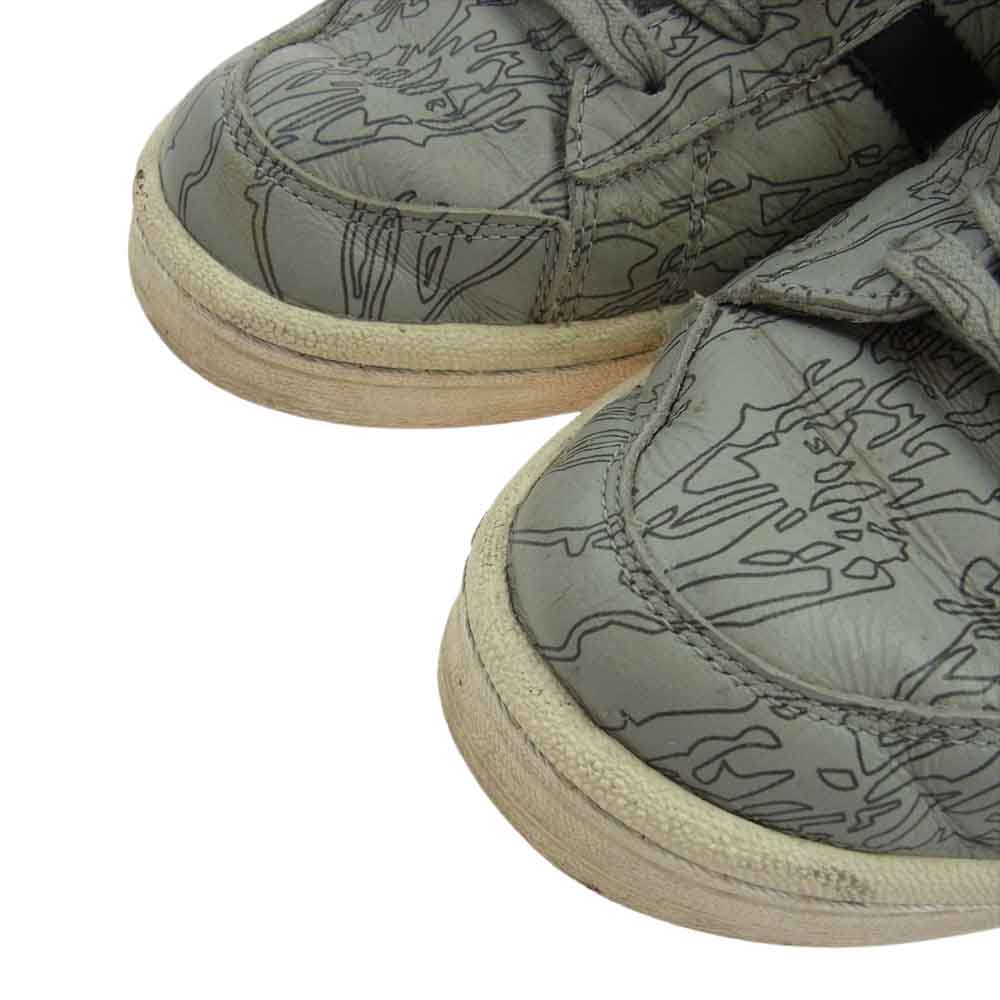 adidas アディダス × Undefeated x Maharishi Jabbar Hi B33982 アンディーフィーテッド マハリシ ハイカット スニーカー グレー系 ブラック系 27cm【中古】