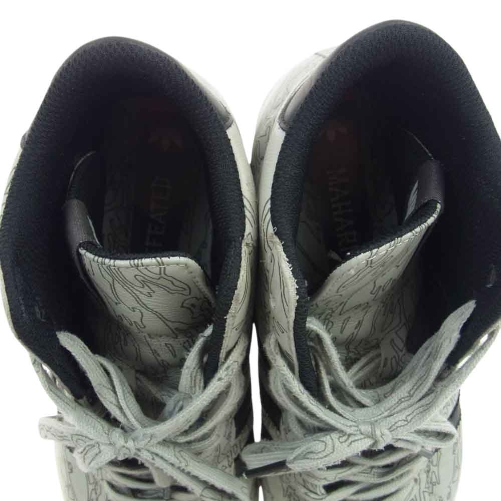adidas アディダス × Undefeated x Maharishi Jabbar Hi B33982 アンディーフィーテッド マハリシ ハイカット スニーカー グレー系 ブラック系 27cm【中古】