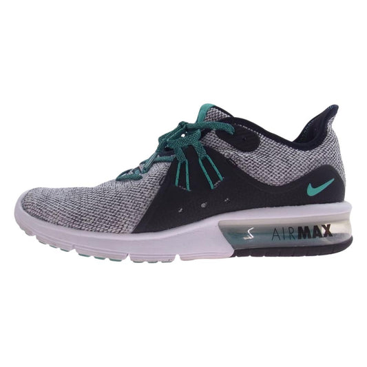 NIKE ナイキ 921694-100 AIR MAX SEQUENT3 エアマックス シークエント ローカット スニーカー WHITE/HYPER JADE-BLACK 27cm【中古】