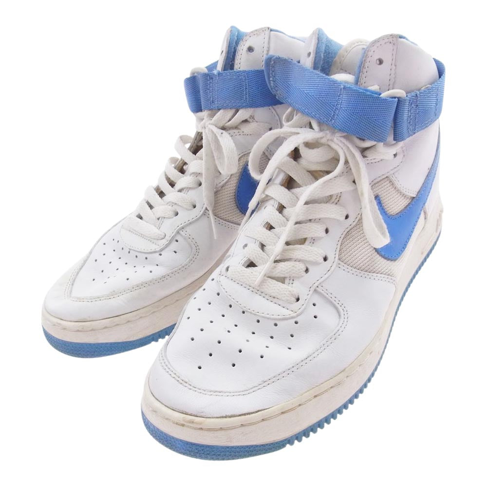 NIKE ナイキ 990204-HJ Air Force 1 High AF1 エアフォース ハイ スニーカー ホワイト ブルー ホワイト系 ライトブルー系 27cm【中古】