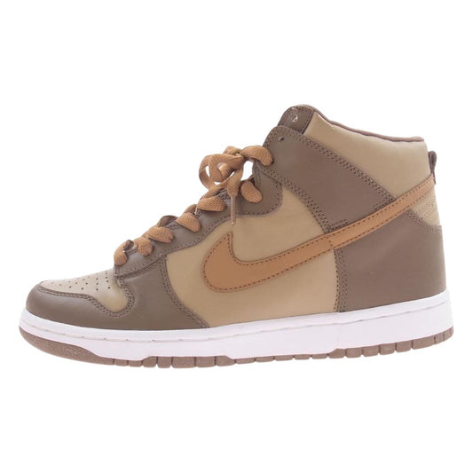 NIKE ナイキ 021202-LN2 DUNK HI ダンク ハイ スニーカー オートミール ブラウン系 27.5cm【中古】