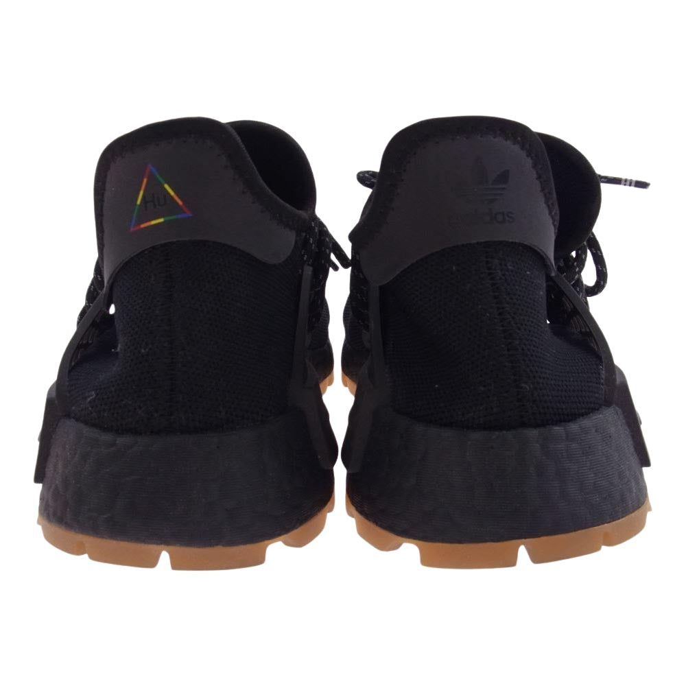 adidas アディダス EG7836 PHARRELL WILLIAMS ファレルウィリアムス PW HU NMD PRD CORE BLACK トレイル ローカット スニーカー ブラック系 27cm【中古】