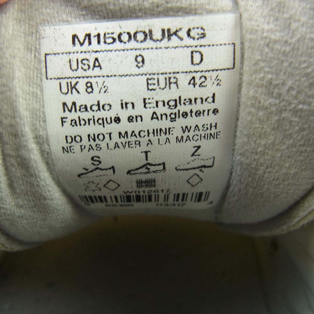 NEW BALANCE ニューバランス 英国製 M1500UKG ローカット スニーカー マルチカラー系 UK8.5【中古】