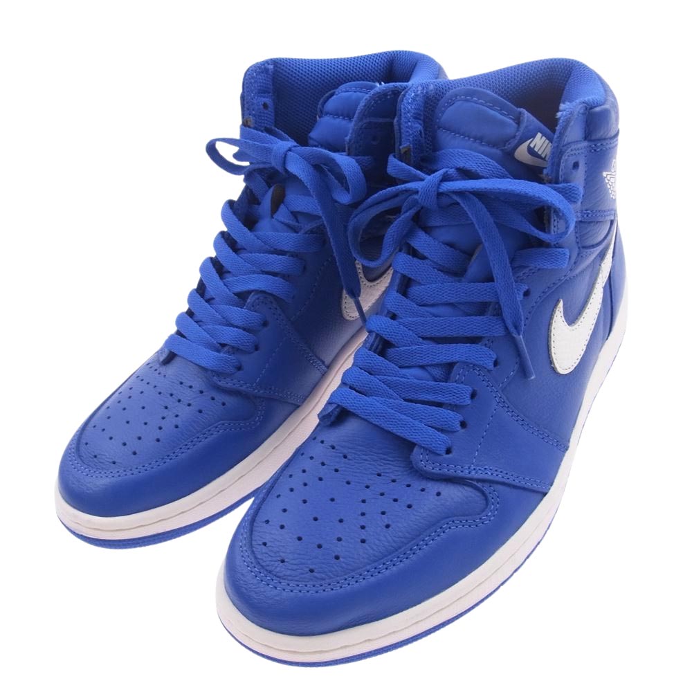 NIKE ナイキ 555088-401 AIR JORDAN 1 AJ1 RETRO HIGH "HYPER ROYAL" エアジョーダン1 ハイ ハイパー ロイヤル スニーカー ブルー系 27cm【美品】【中古】