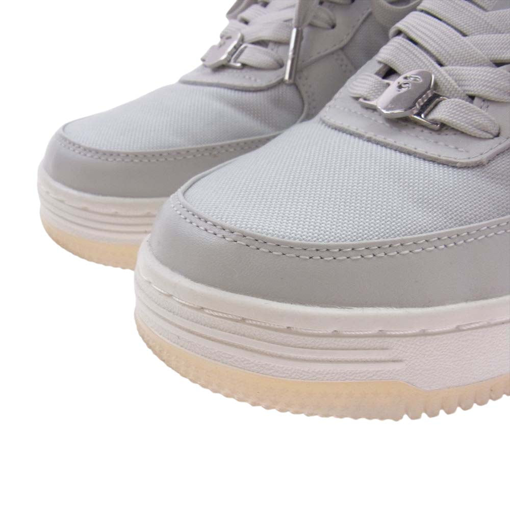 A BATHING APE アベイシングエイプ 1120191007 BAPE STA ベイプスタ ローカット スニーカー グレー系 26.5cm【美品】【中古】