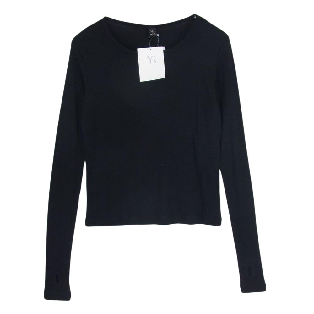 Y's Yohji Yamamoto ワイズ ヨウジヤマモト YX-Y94--171 サーマル 長袖 カットソー ブラック系 2【美品】【中古】