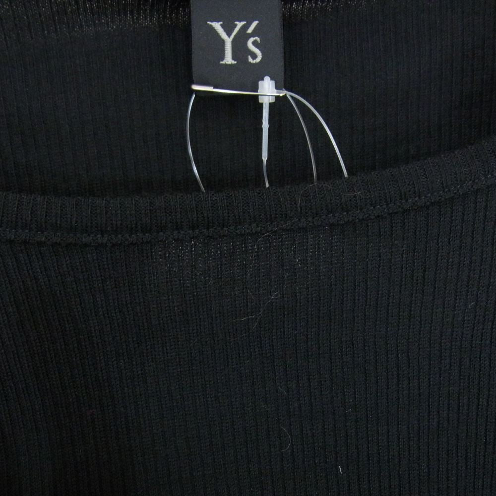 Y's Yohji Yamamoto ワイズ ヨウジヤマモト YX-Y94--171 サーマル 長袖 カットソー ブラック系 2【美品】【中古】