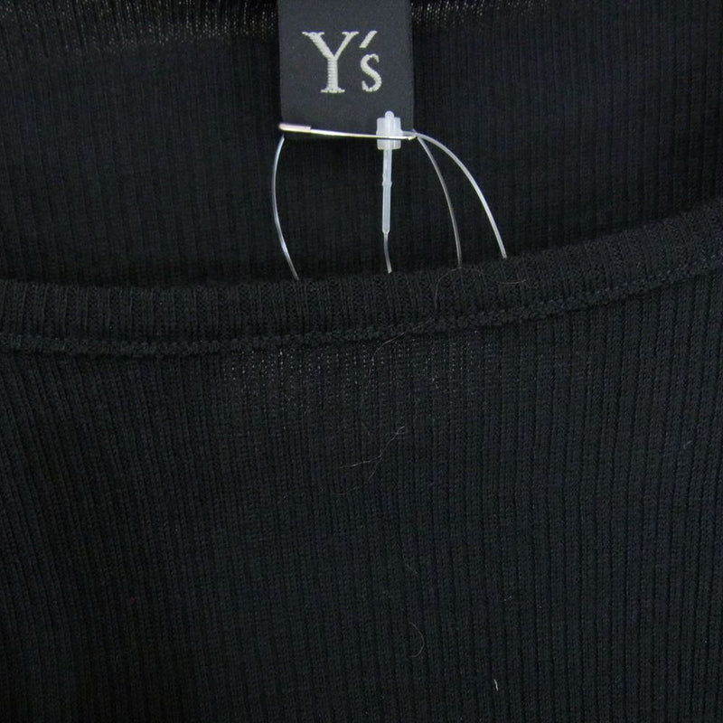 Y's Yohji Yamamoto ワイズ ヨウジヤマモト YX-Y94--171 サーマル 長袖 カットソー ブラック系 2【美品】【中古】