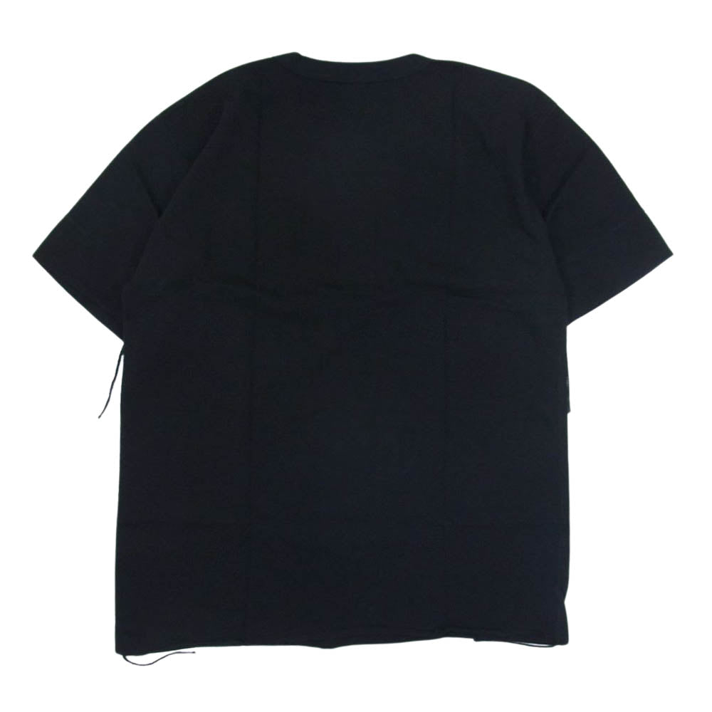 HYSTERIC GLAMOUR ヒステリックグラマー 23SS 02231CE01 ヘンリーネック 2パック 半袖 Tシャツ 2ピースセット ブラック系 XL【中古】