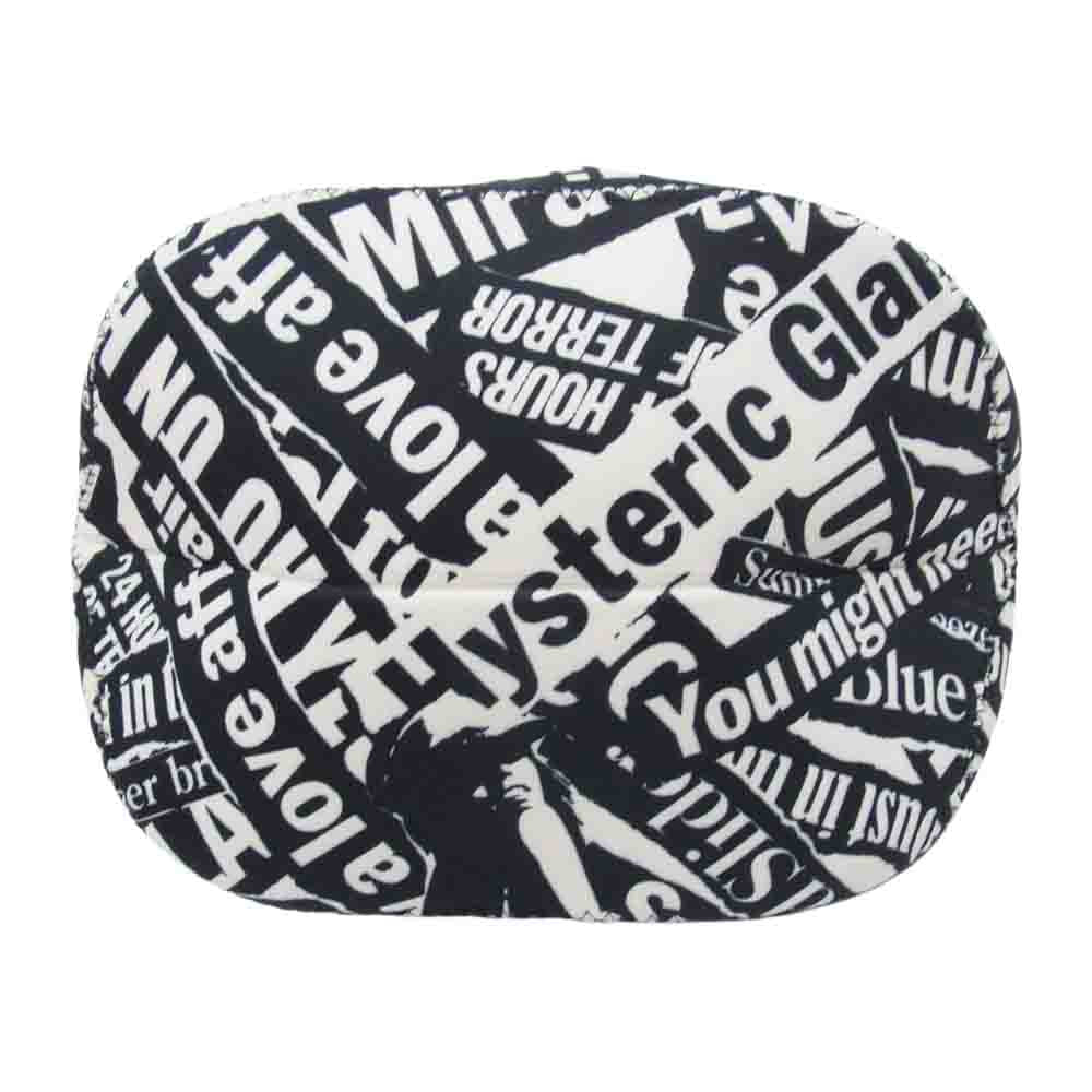 HYSTERIC GLAMOUR ヒステリックグラマー BUILT NEW YORK RIDE ON TIME ウェットスーツ生地 ゴウメット ハンドバッグ ブラック系【中古】
