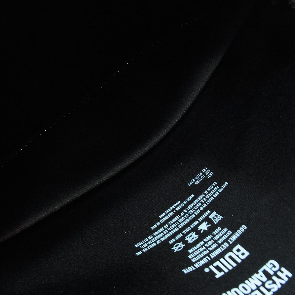 HYSTERIC GLAMOUR ヒステリックグラマー BUILT NEW YORK RIDE ON TIME ウェットスーツ生地 ゴウメット ハンドバッグ ブラック系【中古】