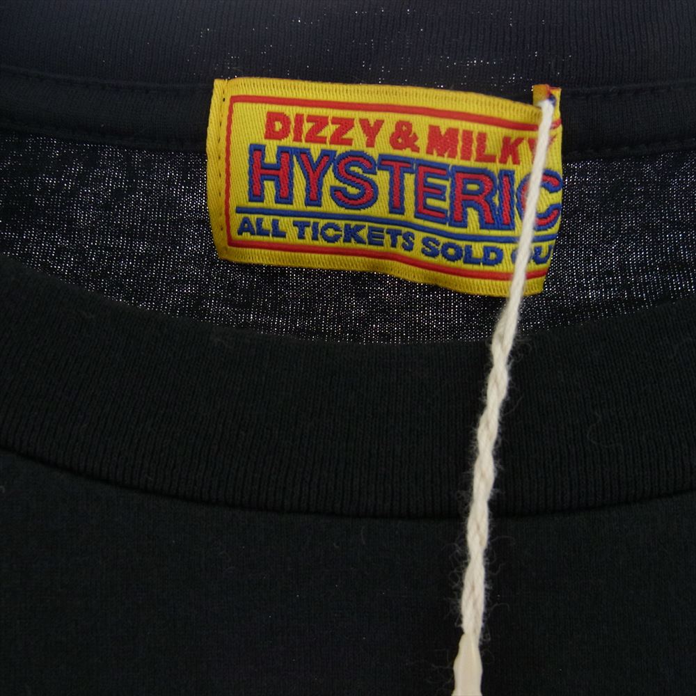 HYSTERIC GLAMOUR ヒステリックグラマー 21AW 01213CL10 PANDA MANIA パンダマニア クルーネック 半袖 Tシャツ ブラック系 FREE【新古品】【未使用】【中古】