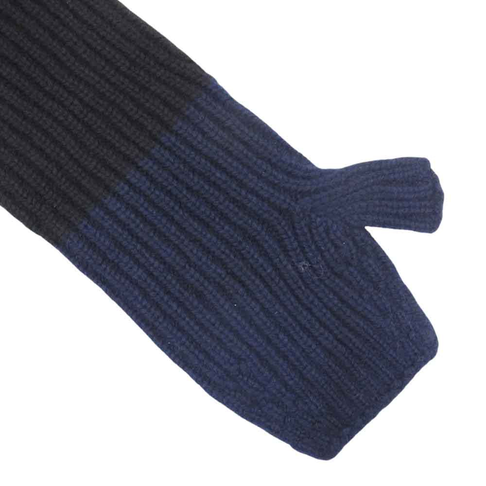 Y's Yohji Yamamoto ワイズ ヨウジヤマモト 20AW YR-A50-141 ニットグローブ アームカバー 手袋 ネイビー系【極上美品】【中古】