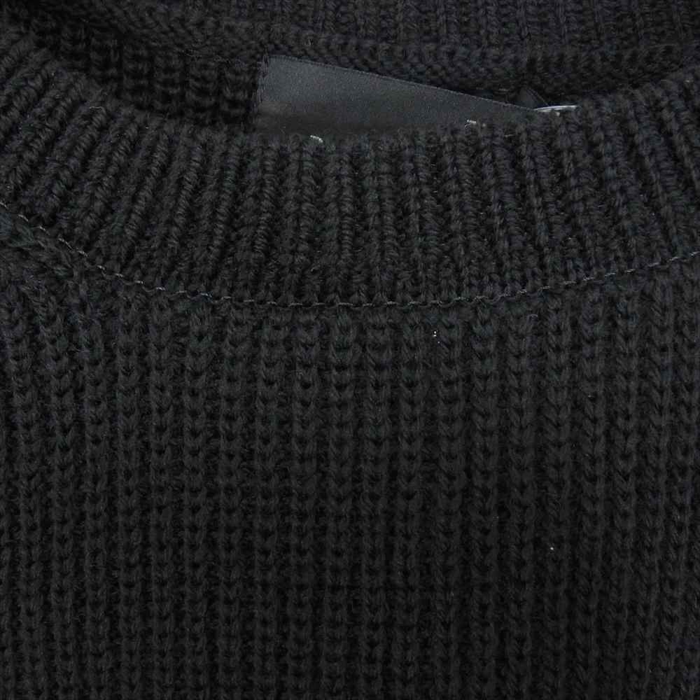 Y's Yohji Yamamoto ワイズ ヨウジヤマモト 20AW YB-K78-148 LOOK19 オープンショルダー シャツレイヤード ニット セーター ブラック系 2【美品】【中古】