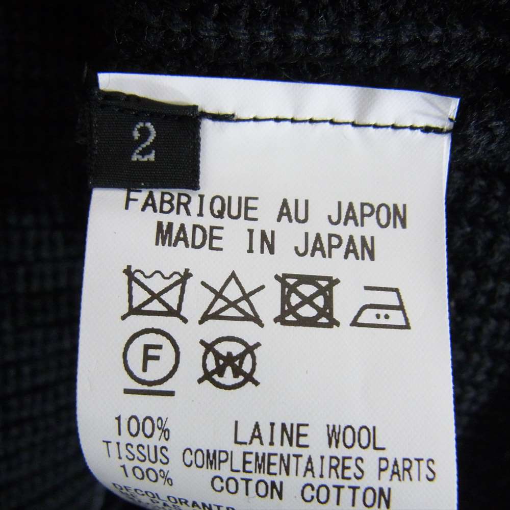 Y's Yohji Yamamoto ワイズ ヨウジヤマモト 20AW YB-K78-148 LOOK19 オープンショルダー シャツレイヤード ニット セーター ブラック系 2【美品】【中古】