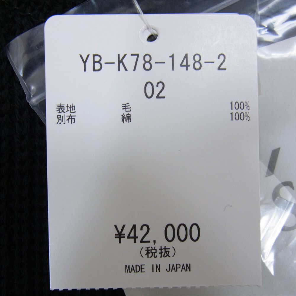 Y's Yohji Yamamoto ワイズ ヨウジヤマモト 20AW YB-K78-148 LOOK19 オープンショルダー シャツレイヤード ニット セーター ブラック系 2【美品】【中古】