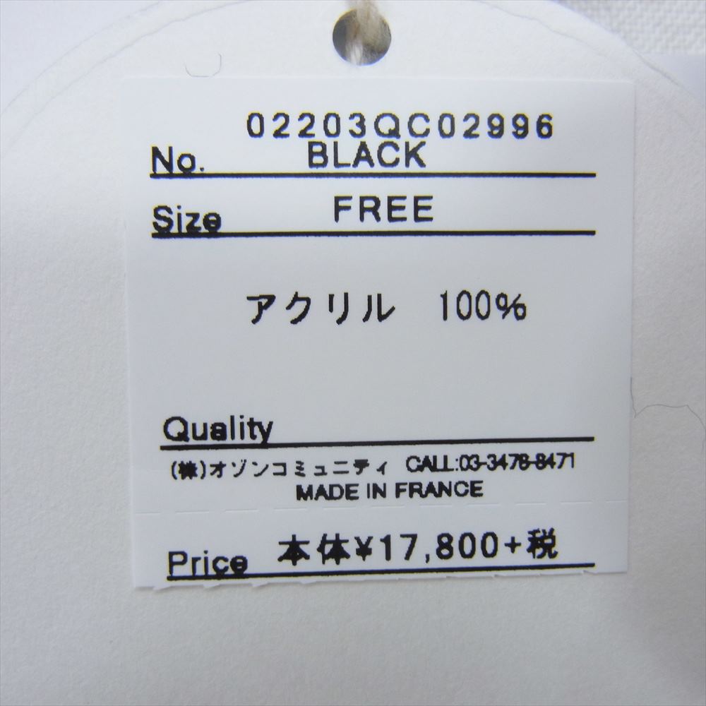 HYSTERIC GLAMOUR ヒステリックグラマー 02203QC02 HI-FI SOUND SYSTEM サウンドシステム ポンチョストール ブラック系 FREE【新古品】【未使用】【中古】