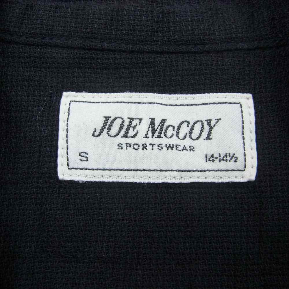 The REAL McCOY'S ザリアルマッコイズ 23SS JOE McCOY PANAMA SHIRT S/S ジョーマッコイ パナマ織り オープンカラー 半袖 シャツ ネイビー系 S【中古】