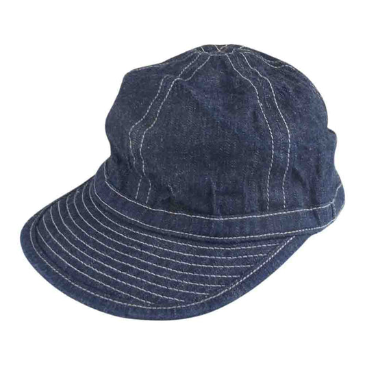 Buzz Rickson's バズリクソンズ BR02308 ARMY CAP WORKING DENIM アーミー デニム ミリタリー キャップ タグ付属 インディゴブルー系 7 1/4【極上美品】【中古】