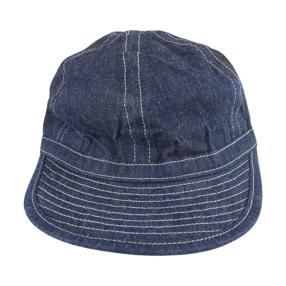 Buzz Rickson's バズリクソンズ BR02308 ARMY CAP WORKING DENIM アーミー デニム ミリタリー キャップ タグ付属 インディゴブルー系 7 1/4【極上美品】【中古】