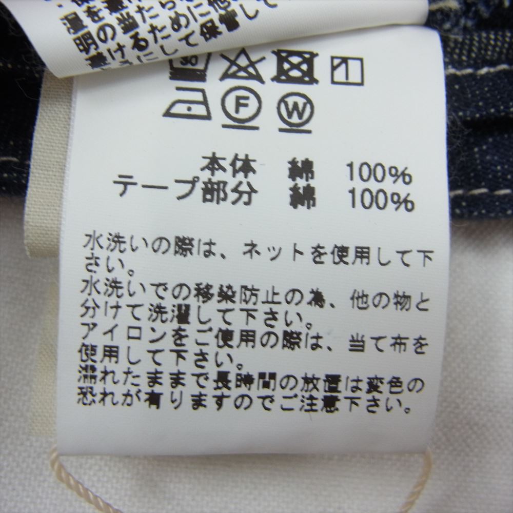 Buzz Rickson's バズリクソンズ BR02308 ARMY CAP WORKING DENIM アーミー デニム ミリタリー キャップ タグ付属 インディゴブルー系 7 1/4【極上美品】【中古】