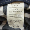 Buzz Rickson's バズリクソンズ BR02308 ARMY CAP WORKING DENIM アーミー デニム ミリタリー キャップ タグ付属 インディゴブルー系 7 1/4【極上美品】【中古】