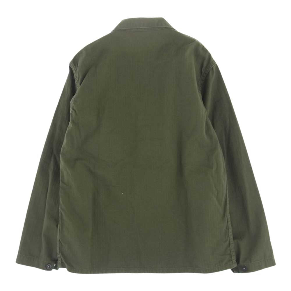 The REAL McCOY'S ザリアルマッコイズ N-3 UTILITY JACKET USN ヘリンボーン ミリタリー ユーティリティー ジャケット カーキ系【中古】
