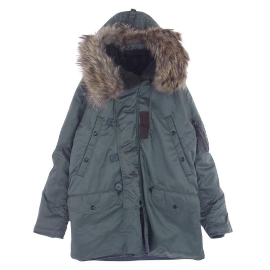 The REAL McCOY'S ザリアルマッコイズ MIL-J-6279 Type N-3B U.S. AIR FORCE　ミリタリー フライト ジャケット モスグリーン系 XS【中古】