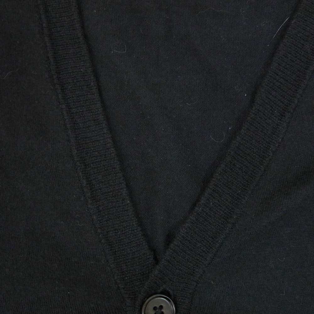 MAISON MARGIELA メゾンマルジェラ 15AW S50HA0590 14ライン エルボーパッチ Vネック カーディガン ブラック系 S【中古】
